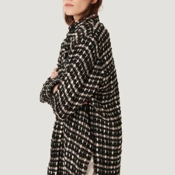 Iro Leopold Oversized Woven Tweed Overshirt